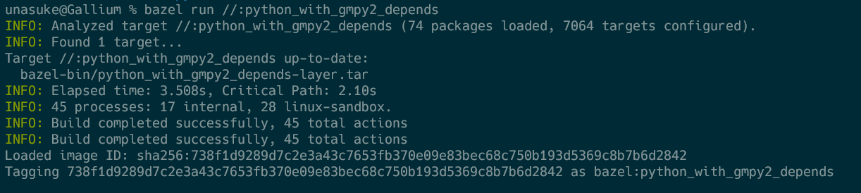 build pyton dinstroless image